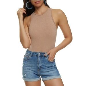 ASOS 4th Reckless ribbed high neck bodysuit